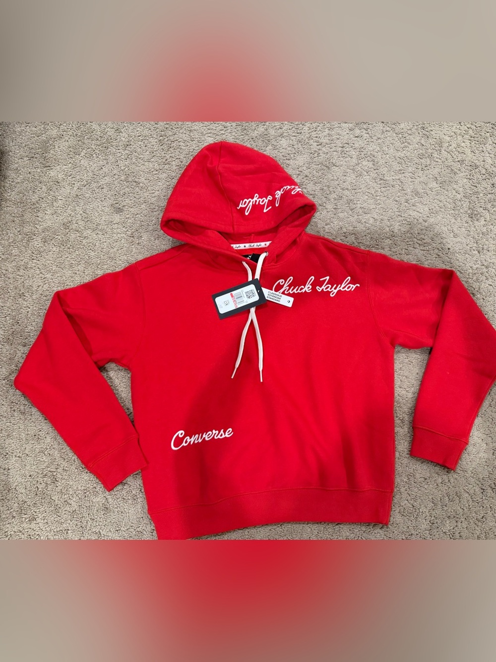 Converse Red Chuck Taylor Hoodie sizeXS (StandardFit)